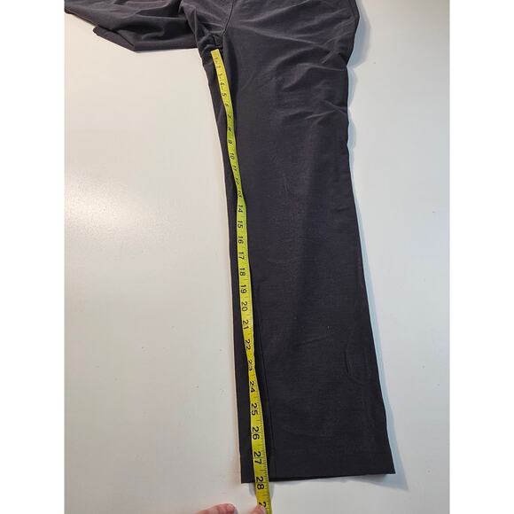 Eileen fisher size large L stretch pull on pants black EUC 27" inseam short mid - Picture 6 of 7